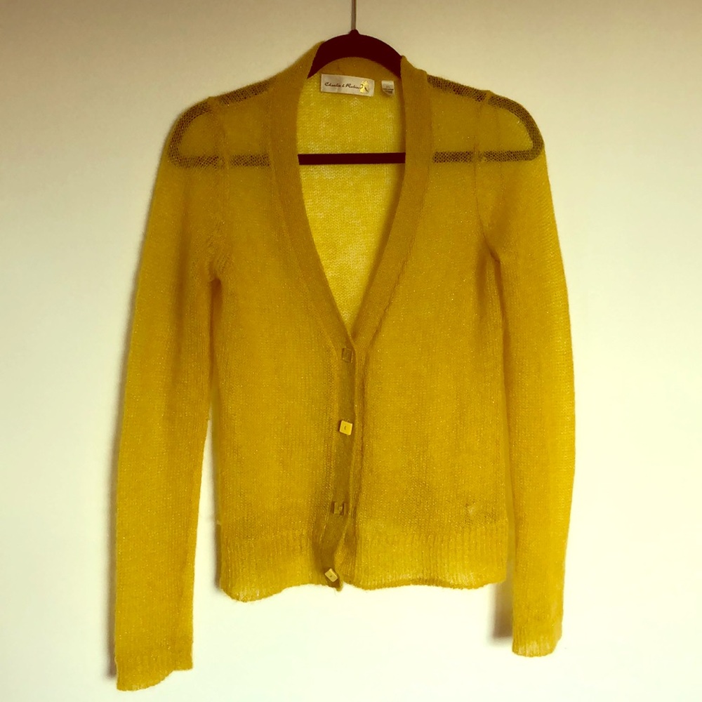 Anthropologie Knit Cardigan • Size M • Cozy Boho Layering Piece